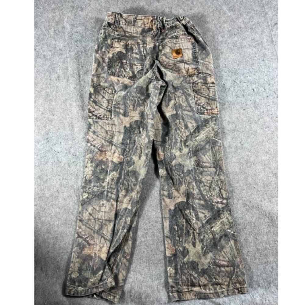 VTG 90s Carhartt Realtree Camo Carpenter Pants Boys Youth 14 Camouflage Outdoor